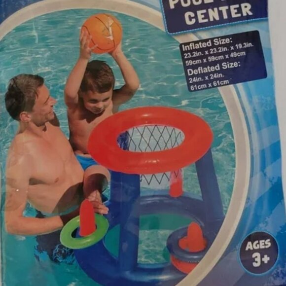 Safeway H20GO Pool Inflatable Play Basketball + Ring Toss Center Game Age 3+ New - Picture 3 of 3